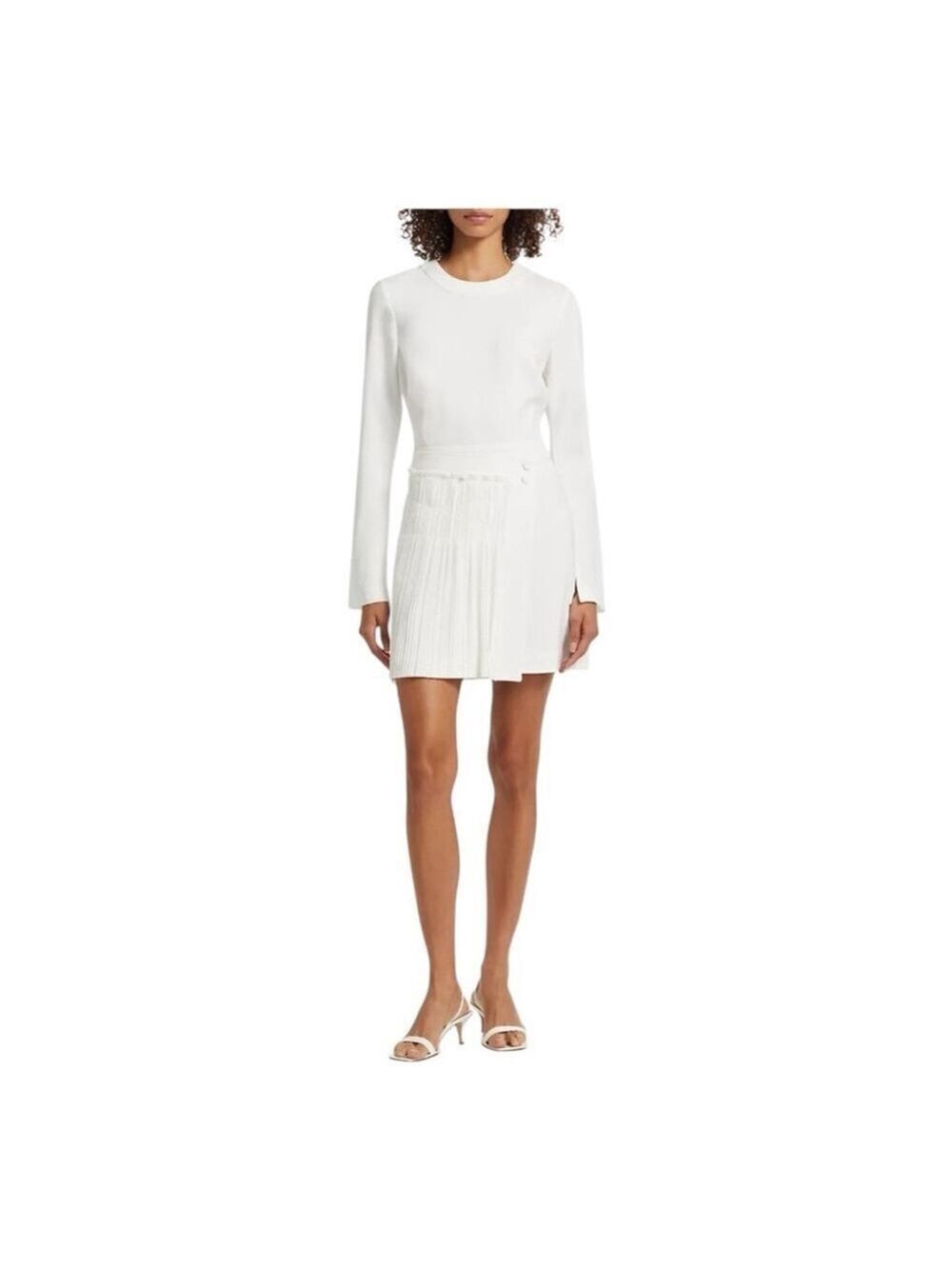 Women's Simkhai Zabelle white Long Sleeve Minidress Size 12
